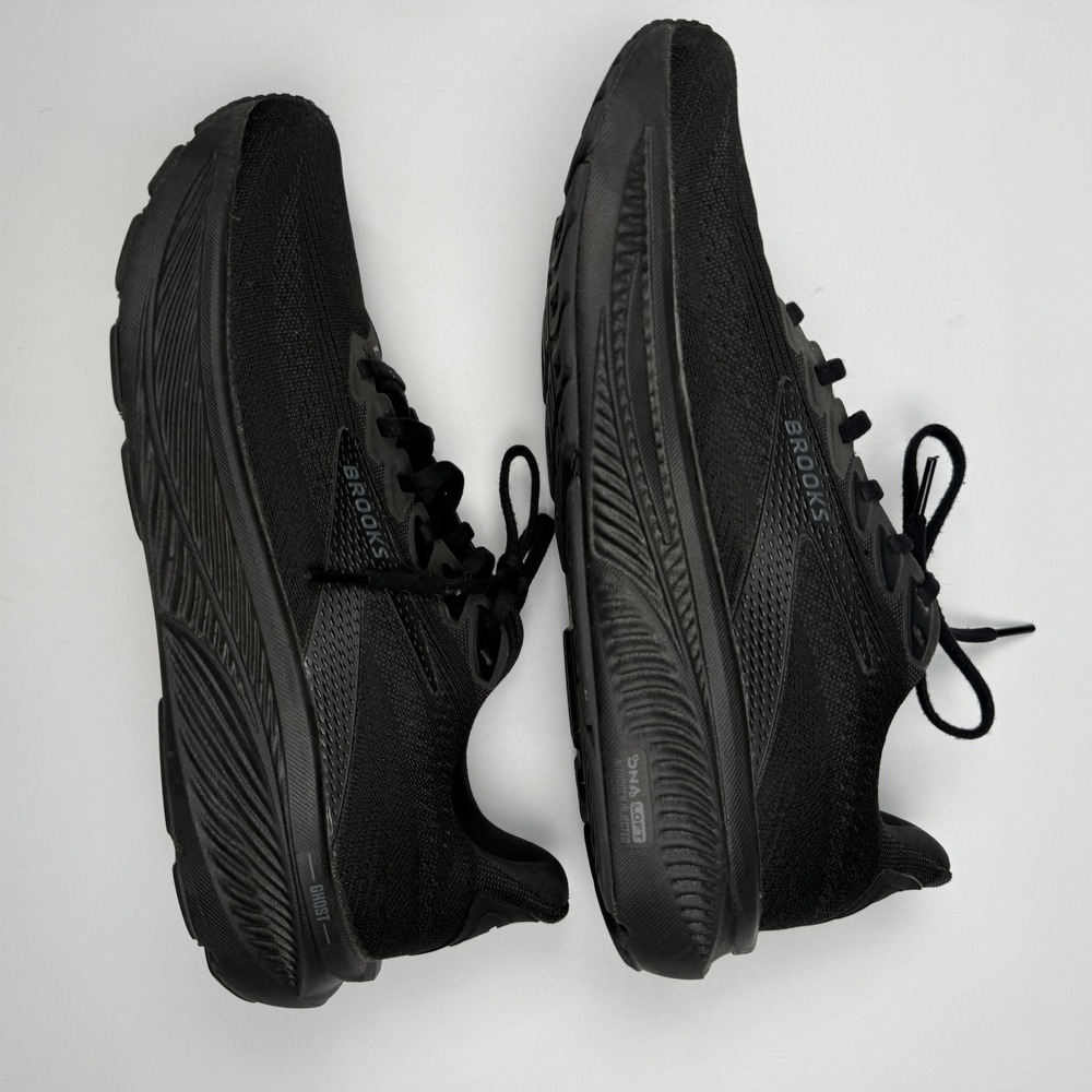 Brooks Ghost 17 Shoes Mens Size 10.5 Black Running 1104421D020 Athletic Sneakers